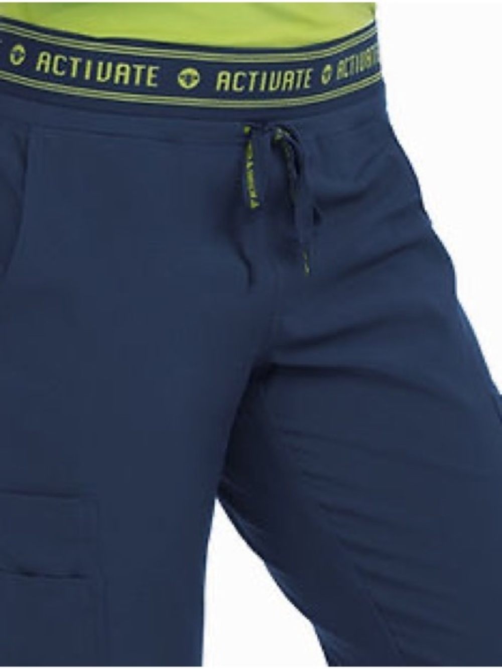 Med Couture Navy Blue Drawstring Scrubs